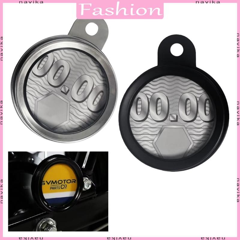 Nav รถจักรยานยนต์ Universal อลูมิเนียมแผ่นภาษี Permit ผู้ถือกรอบป้ายทะเบียนซีลกันน้ําสําหรับสกู๊ตเตอ