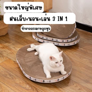 ที่ลับเล็บแมว รูปอ่าง ที่ฝนเล็บแมว เป็นที่นอนแมวไปในตัว ฟรีแคปนิท 3in1