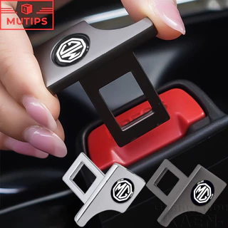 MG คลิปหัวเข็มขัดนิรภัยรถยนต์ ส่วนขยาย โลหะหัวล็อคสายเข็มขัดนิรภัย ตกแต่งภายในรถยนต์ HS ZS EP MG5 MG3 MG4 EV 4 5 6 GM Mulan VS HEV Extender