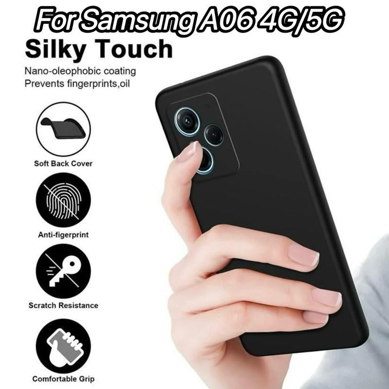 เคสซิลิโคน สำหรับ Samsang A06 5G /A06 4G รุ่นใหม่ เคสกันกระแทกเเบบนิ่มสีดำ  TPU CASE กันกระแทกอย่างดี ส่งจากไทย