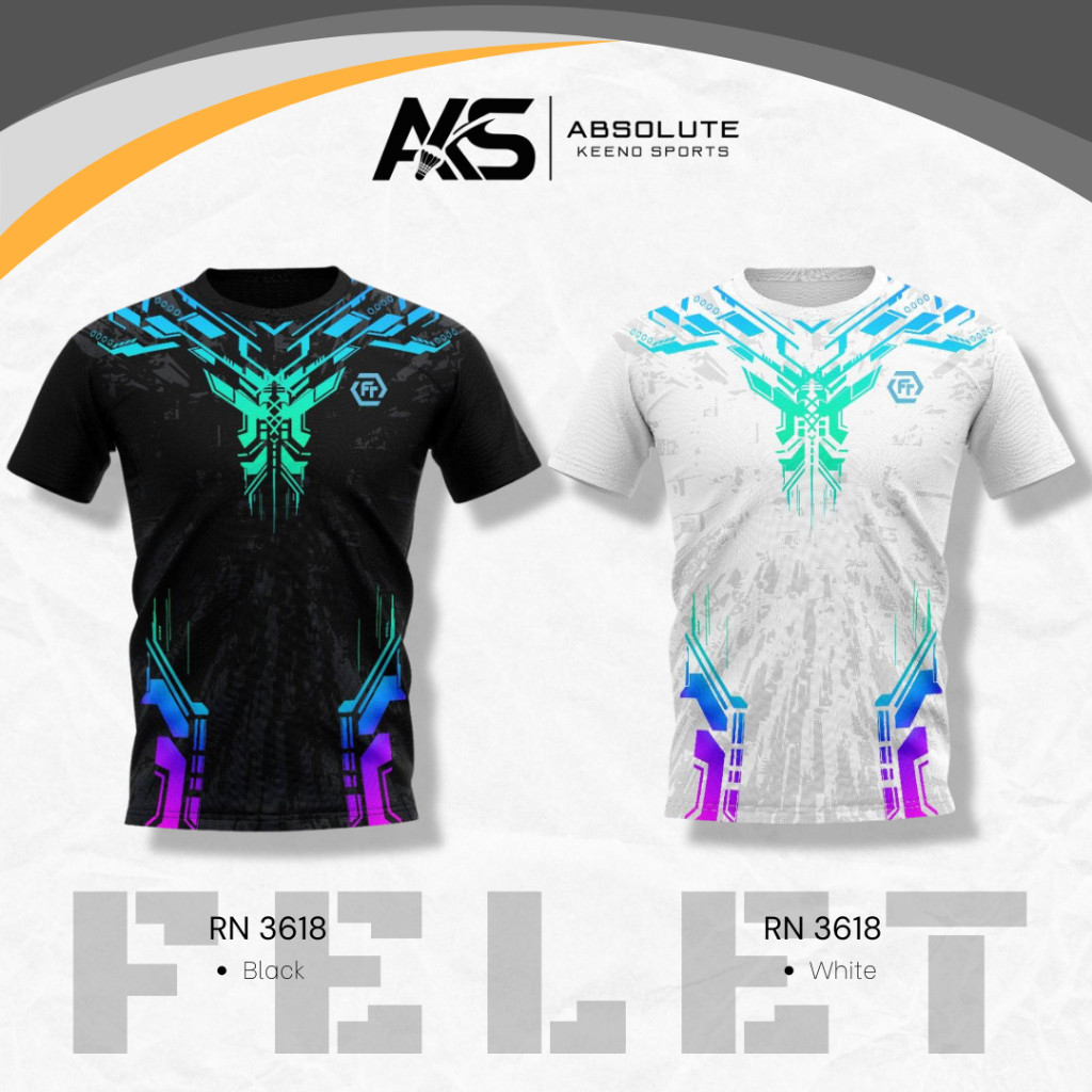 Felet RN 3618 เสื้อคอกลม เสื้อแบดมินตัน
