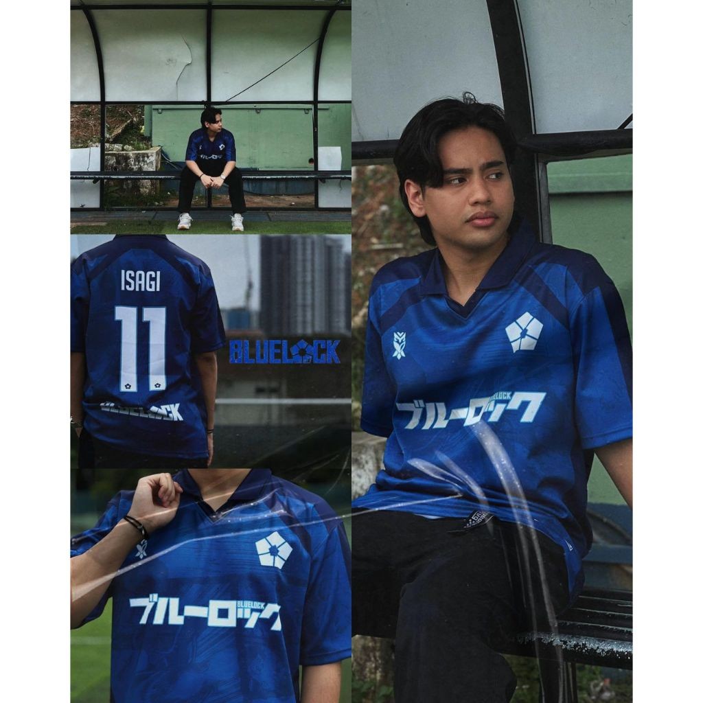 OVERSIZE JERSEY / BOXY เสื้อยืด BLUELOCK ISAGI EDITION OVERSIZED, LYCRA 280GSM