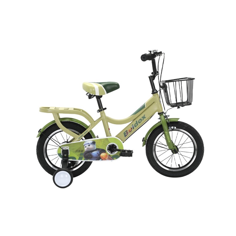 PJ168  4TEM จักรยานเด็ก 12 นิ้ว รุ่น Helga  สีเขียว