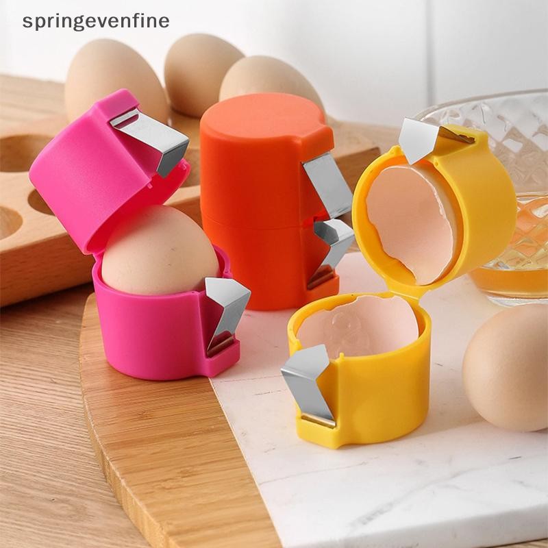 Springevenfine เครื่องแยกเปลือกไข่มือถือเปิดครัวเบเกอรี่เครื่องมือเครื่องมือตัดไข่แบบพกพาเครื่องมือการแตกร้าวไข่สําหรับบ้านครัว Springevenfine