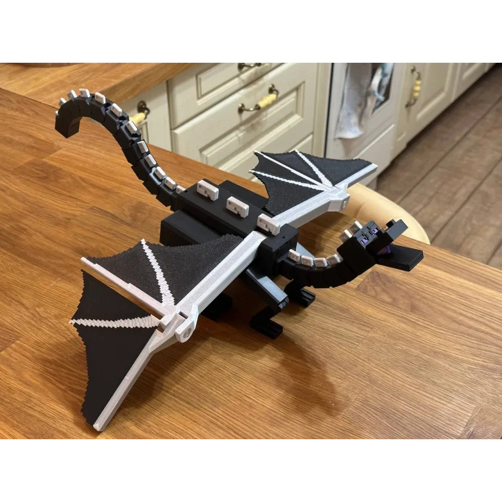 3d การพิมพ์ Minecraft สินค้า End Shadow Dragon DIY คู่มือประกอบรุ่นการสร้างแบบจําลองของเล่นรูป Movable Assembly รุ่น