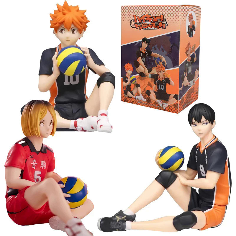12CM Anime Haikyuu Figure Shoyo Hinata Model Toy Kozume Kenma Action Figure Noodle Stopper Tobio Kag