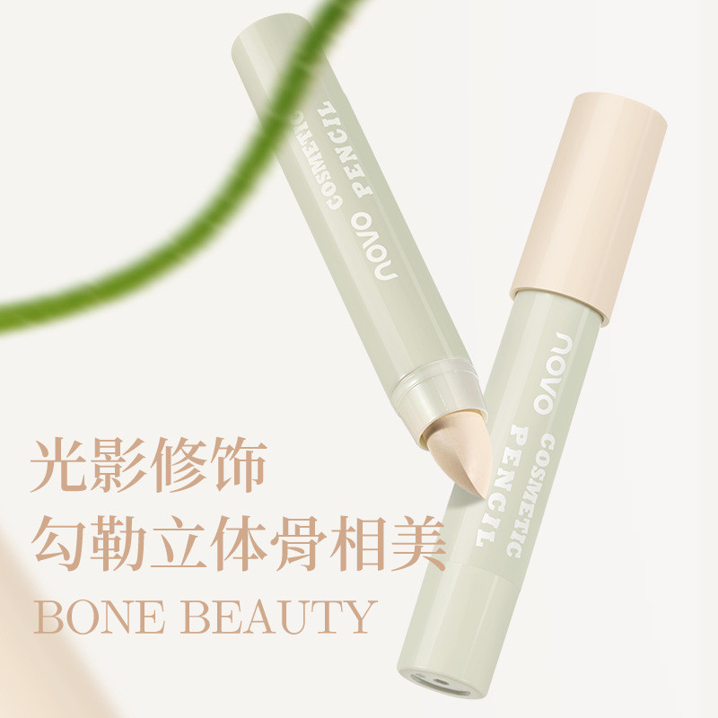 แท่งคอนทัวร์ 3D NOVO Light and Shadow ไฮไลท์ธรรมชาติ คอนทัวร์ใบหน้า ใช้งานง่าย ราคาไม่แพงสำหรับนักเร