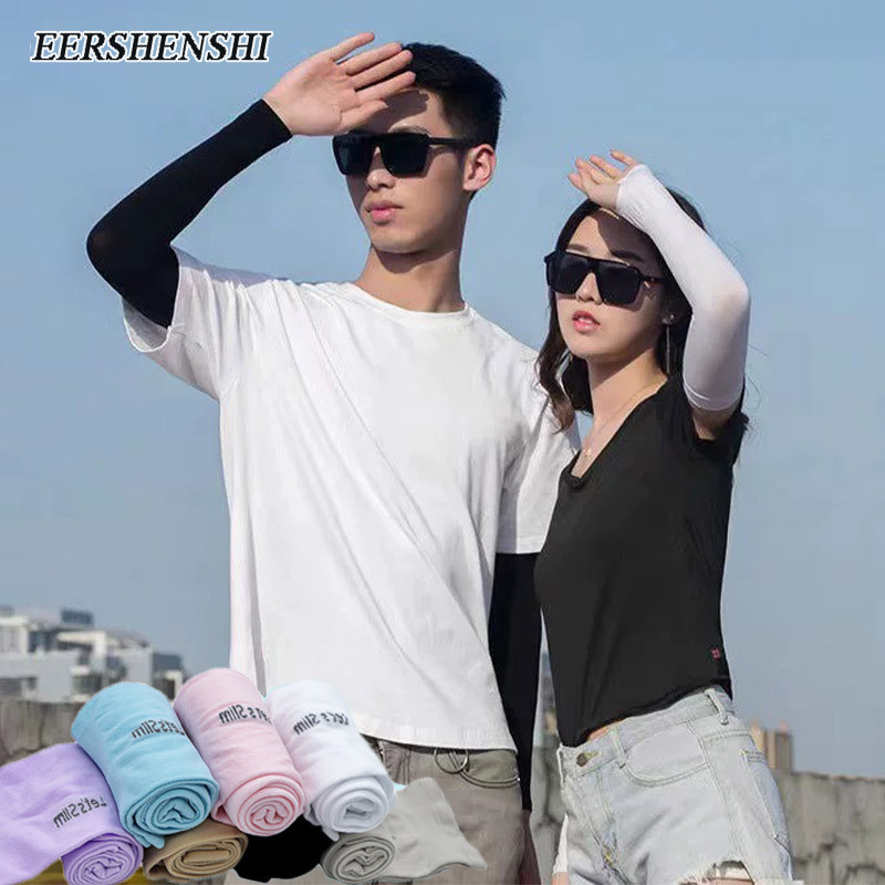 ปลอกแขน ผ้าเรยอน ป้องกันรังสียูวี กันแดด เหมาะกับฤดูร้อน สําหรับผู้ชาย และผู้หญิง ขี่จักรยานกลางแจ้ง