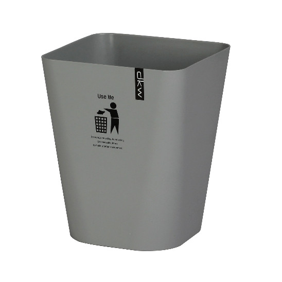 LOCAL789 DKW ถังขยะเหลี่ยม 11 ลิตร ขนาด 23x23x30 ซม. รุ่น HH-224P สีเทาอ่อน ร้านอยู่ในไทย