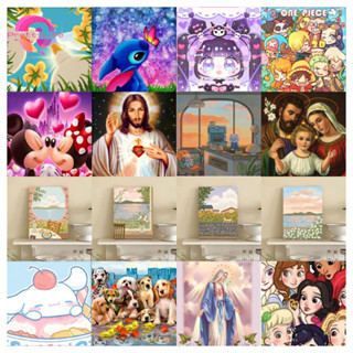 【PL พร ้ อมส ่ ง 】สัตว์ศาสนาภูมิทัศน์ คริสตัลครอสติช ชุดงานป…