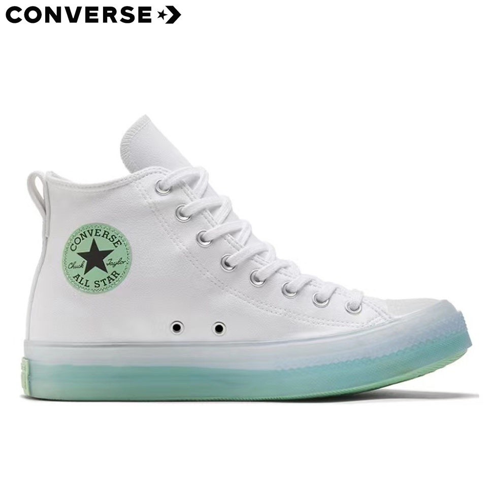 Converse allstar disrupt CX green bottom fluorescent green high-top canvas shoes 169607c fashion men