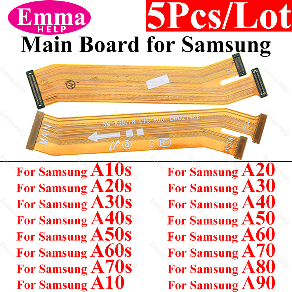 สายชาร์จเมนบอร์ด แบบยืดหยุ่น สําหรับ Samsung Galaxy A10 A20 A30 A40 A50 A60 A70 A80 A90 S 5 ชิ้นต่อล็อต