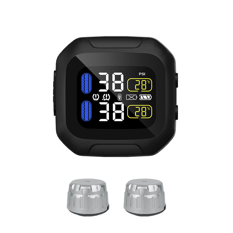 ขายดี เครื่องวัดความดันลมยางรถจักรยานยนต์ ระบบดิจิทัลไร้สาย Usb Tpms