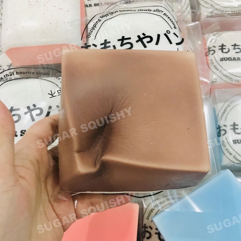 ของเล่นบีบสกุชชี่ รูปมูส แบบหนา 3 สี บีบกลับช้า คลายเครียด