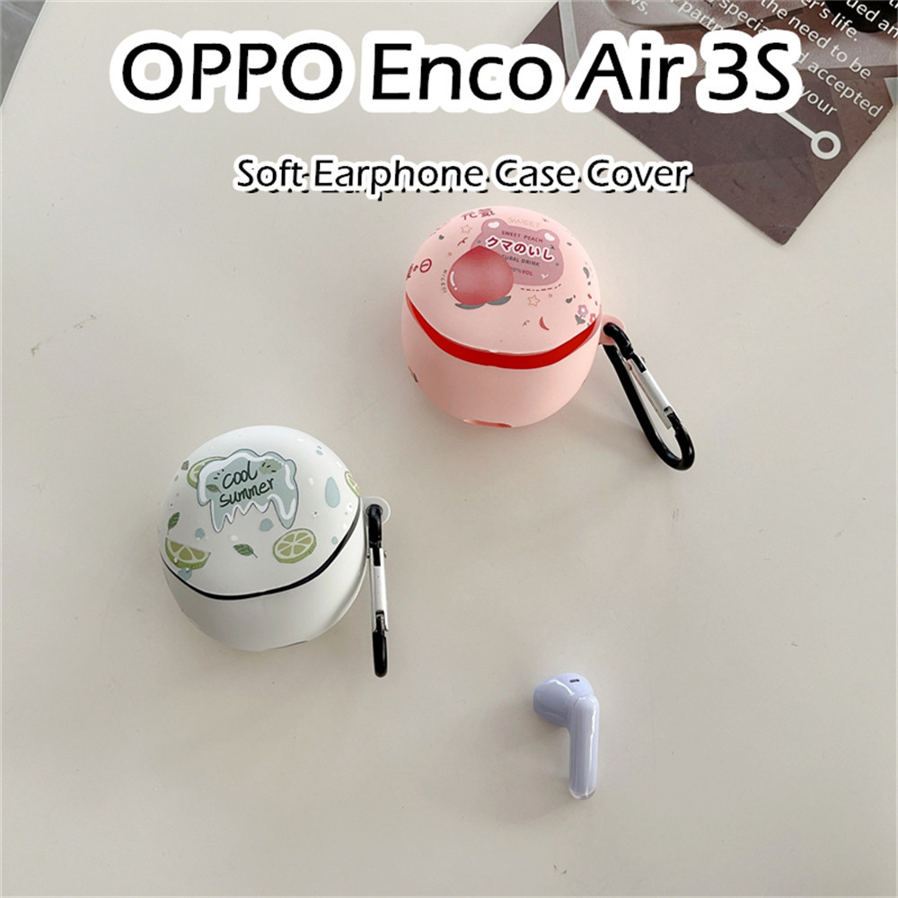 พร้อมส่ง! สําหรับ OPPO Enco Air 3S กรณีน ่ ารักการ ์ ตูนรูปแบบ TPU ซิลิโคนหูฟังกรณีปลอก