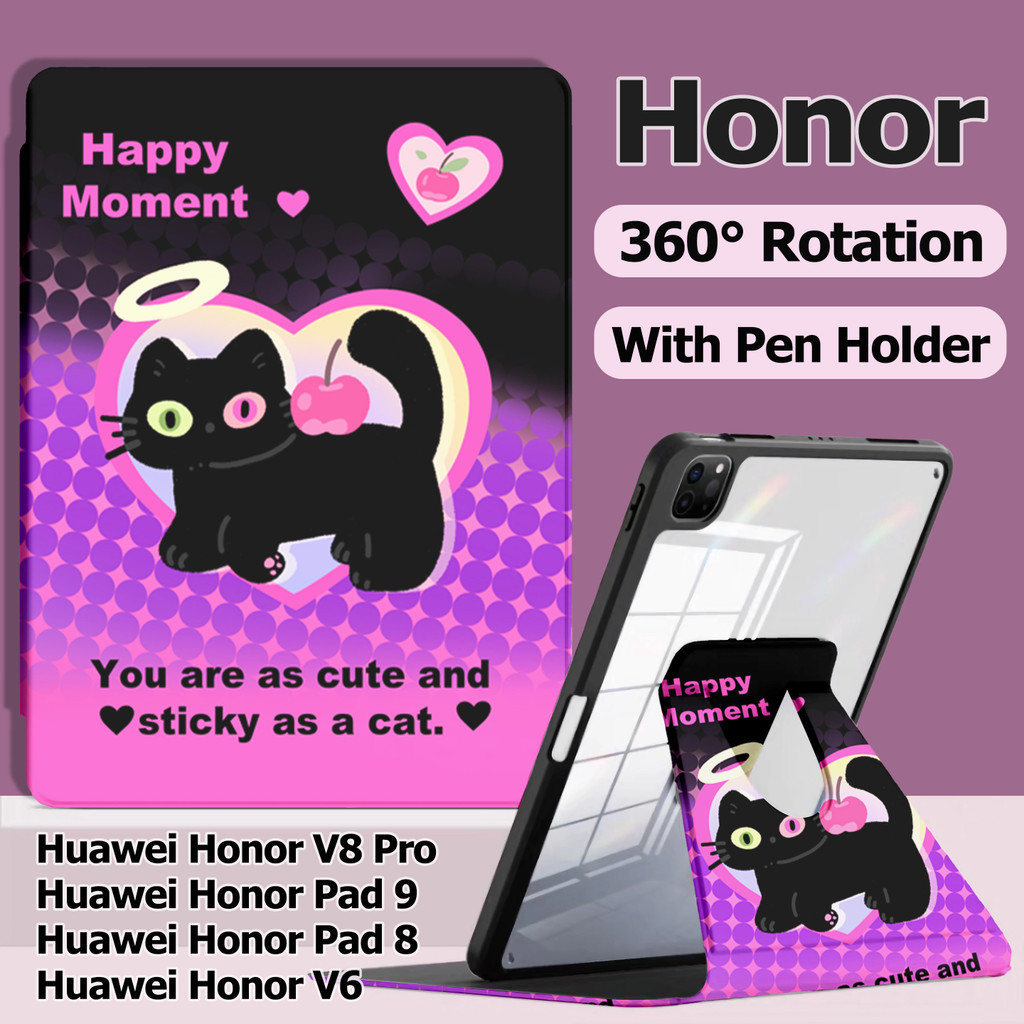 Huawei Honor Pad 9 Pad 8 360 Rotating PU Leather Case for Honor Pad V8pro Pad V6 Flip TabletCase Wit