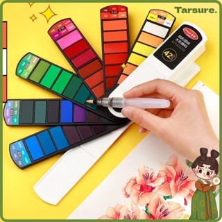 Tarsureth ชุดสีน้ํา แบบพับได้ พร้อมแปรงปากกา 18 24 36 42 สี …