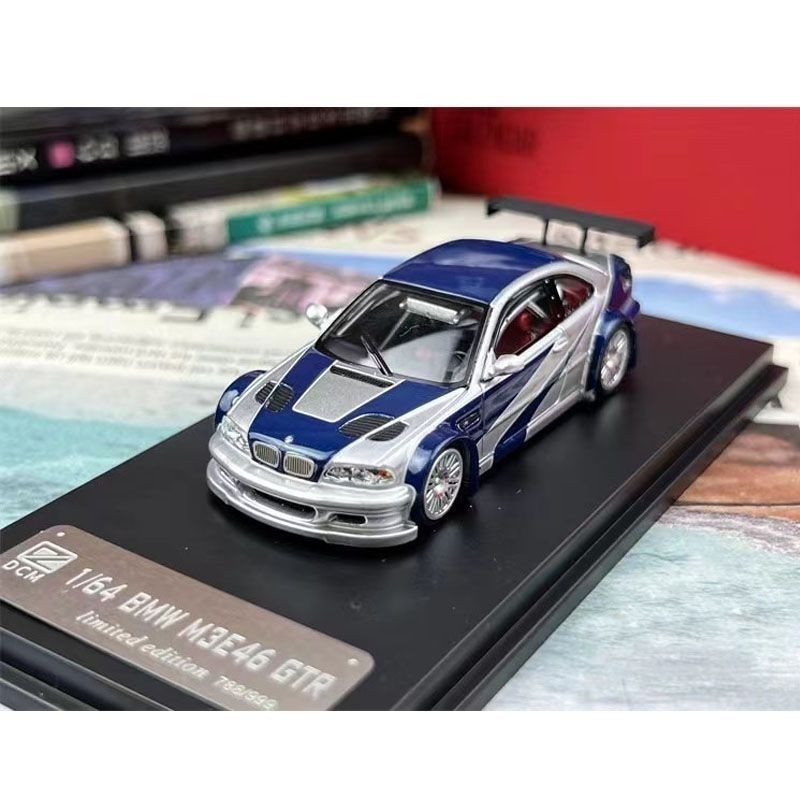Dcm 1: 64 BMW M3 GTR E46 ความเร็วระดับพรีเมียม 42 #Racing รุ่นโลหะผสมจําลองรถรุ่น