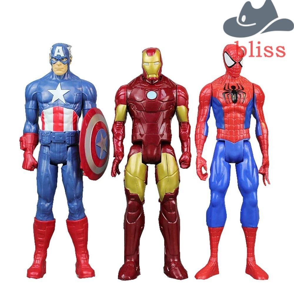Bliss Marvel 12'/30ซม. Black Panther Thor Iron Man Buster Spiderman Action Figure
