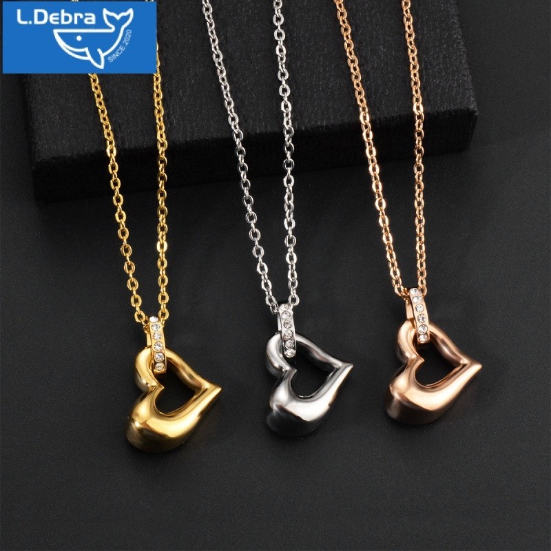 ล. Debra สแตนเลส Hollow Heart-Shaped เปิดจี้ Urn สร้อยคอสัตว์เลี้ยงผม Urn Urn จี้ที่ระลึก-