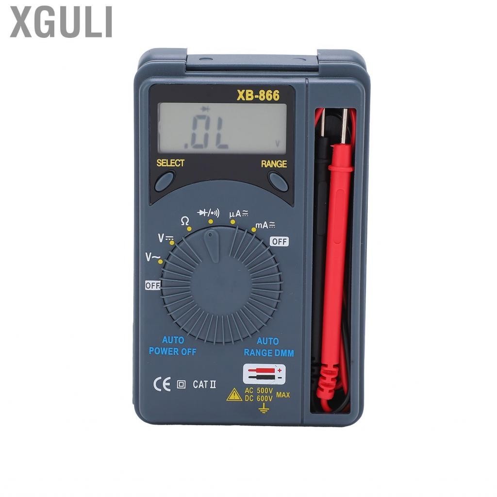 Xguli Voltage Tester Large Range Multimeter with Bracket for Automotive Measuring Resistance Current