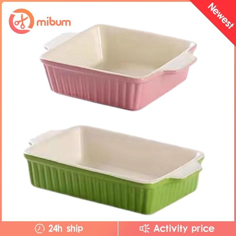 [Mibum ] จานอบจานหม ้ อสําหรับเตาอบถาดเสิร ์ ฟกระทะลาซานญ ่ าขนาดใหญ ่ ลึกสําหรับเตาอบสําหรับทําอาหารร ้ านอาหารใช ้ ทุกวัน