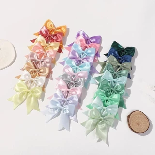 1 ชิ ้ นหวานโบว ์ คลิปผมสําหรับเด ็ กสีทึบ Handmade สาวอุปกรณ ์ เสริมผมขายส ่ ง
