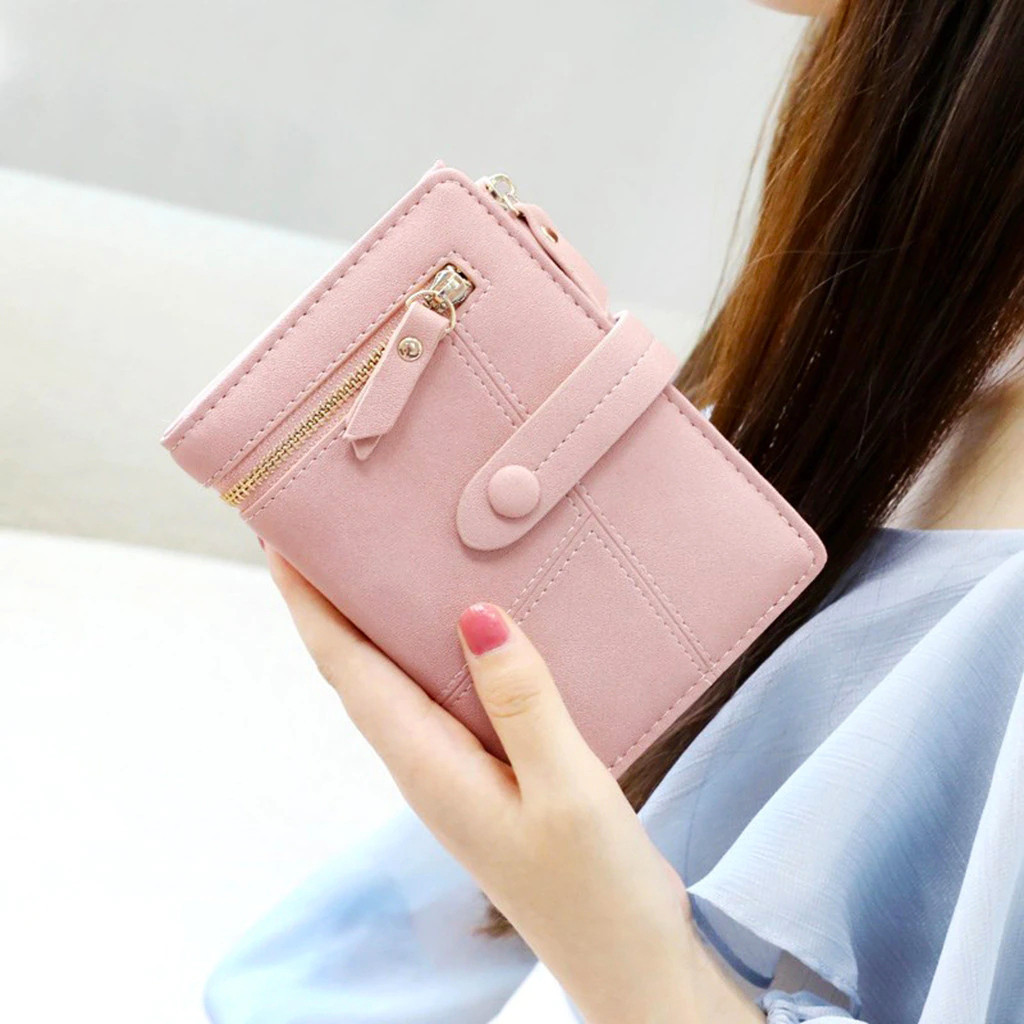 Rootote(R2044) กระเป๋าสตางค์ใบกลางหนัง PU ช่องเยอะขนาด 6.5 นิ้ว