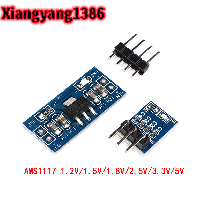 Ams1117 1.2V 1.5V 1.8V 2.5V 3.3V 5V โมดูลแหล ่ งจ ่ ายไฟ AMS1117-5.0V โมดูลพลังงาน AMS1117-3.3V