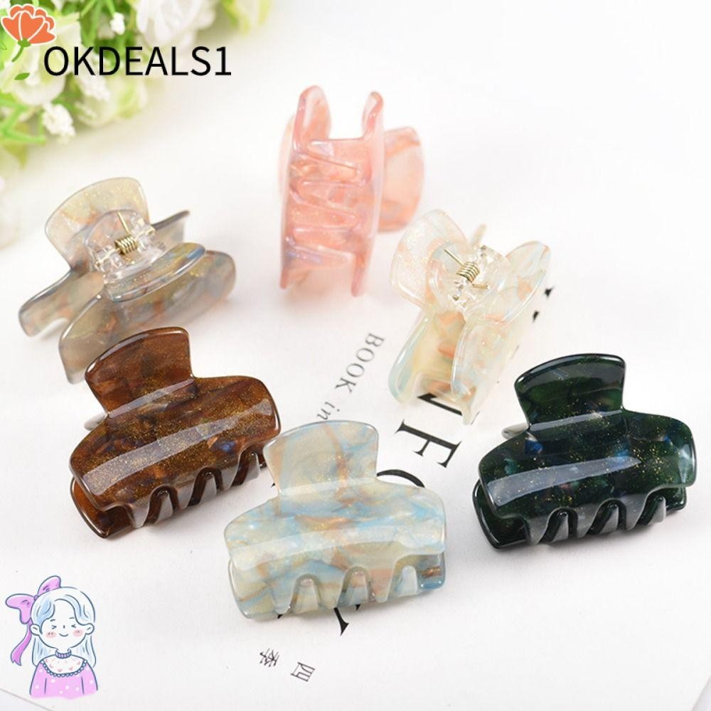 Dealshop กิ๊บกล้วยอะคริลิค ขนาดเล็ก กลาง และเล็ก เครื่องประดับ สําหรับจัดแต่งทรงผม