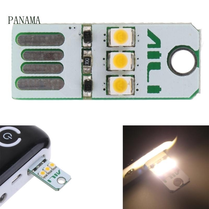 Nama Mini Pocket Card Chip LED Nightlight USB Power พวงกุญแจ Night Light หลอดไฟ LED Book Light สําหรับแล ็ ปท ็ อป Powerbank Night