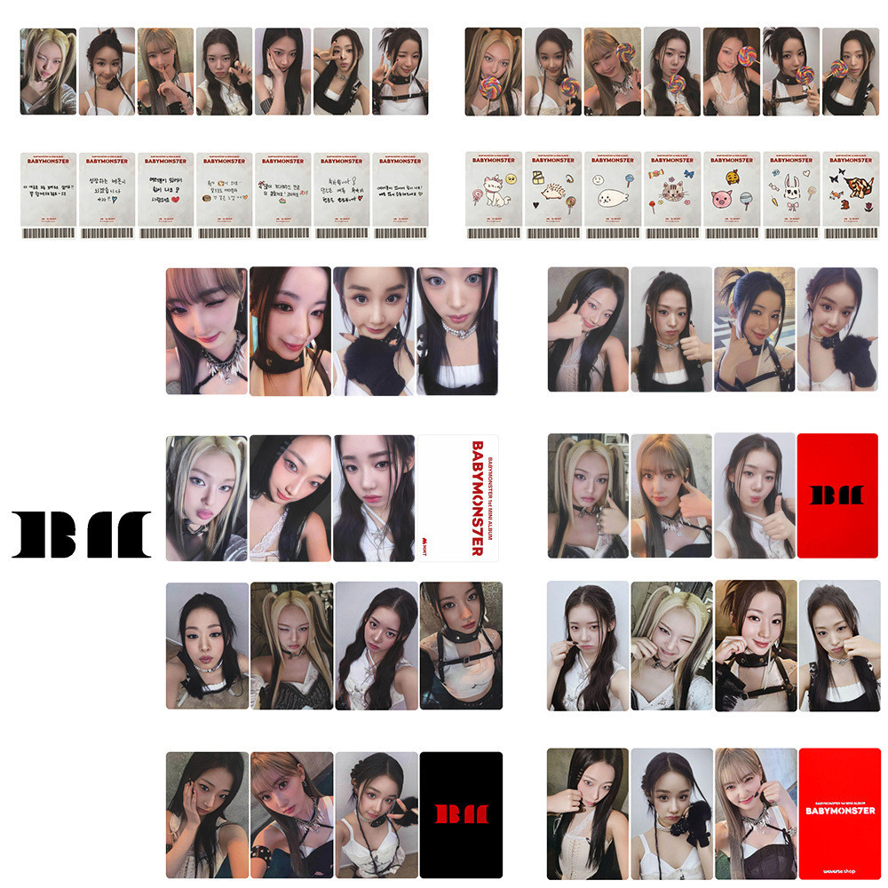 Kpop YG Babymonster การ์ดอัลบั้มใหม่ PHOTOBOOK การ์ดพิเศษ K4 การ์ดขนาดเล็ก KTWON4U การ์ดสะสม