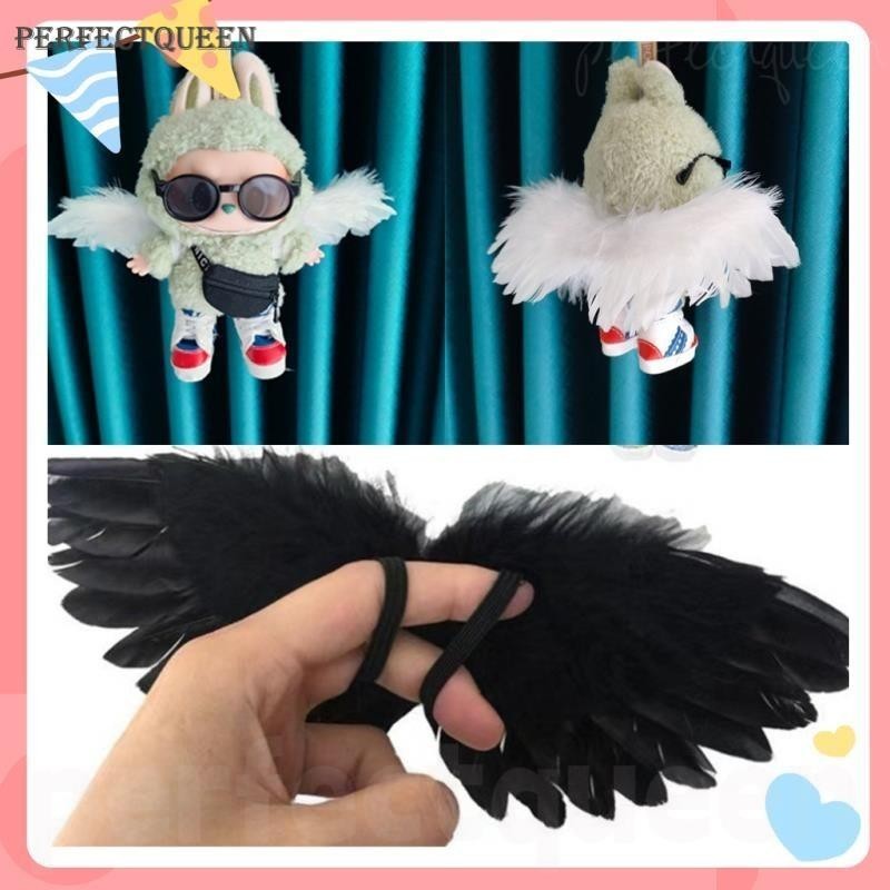 Labubu ตุ ๊ กตา Mini Angel Wings เสื ้ อผ ้ าเด ็ ก Voxel สวมใส ่ Shark รองเท ้ าแตะ Mini Little รองเท ้ าแตะตุ ๊ กตาตุ ๊ กตาน ่ ารักอุปกรณ ์ เสริม
