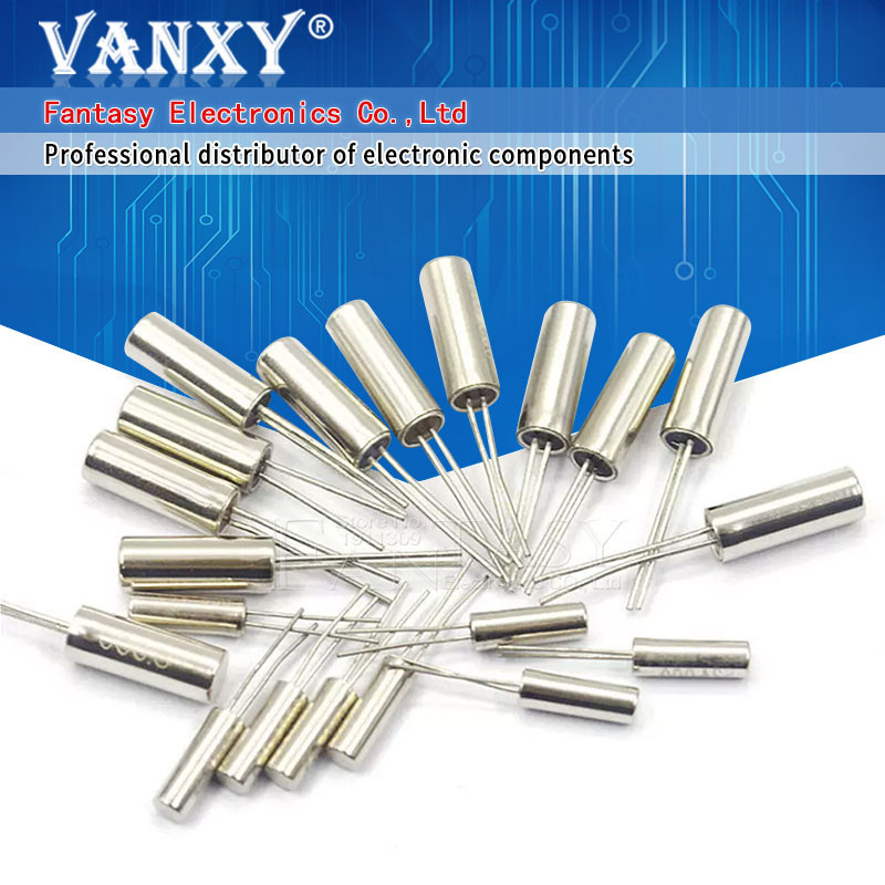 10pcs 2*6 ทรงกระบอกคริสตัล osilator 2x6 6M 8M 12M 16M 20M 24M 25M 26M 27M 32K 32.768K