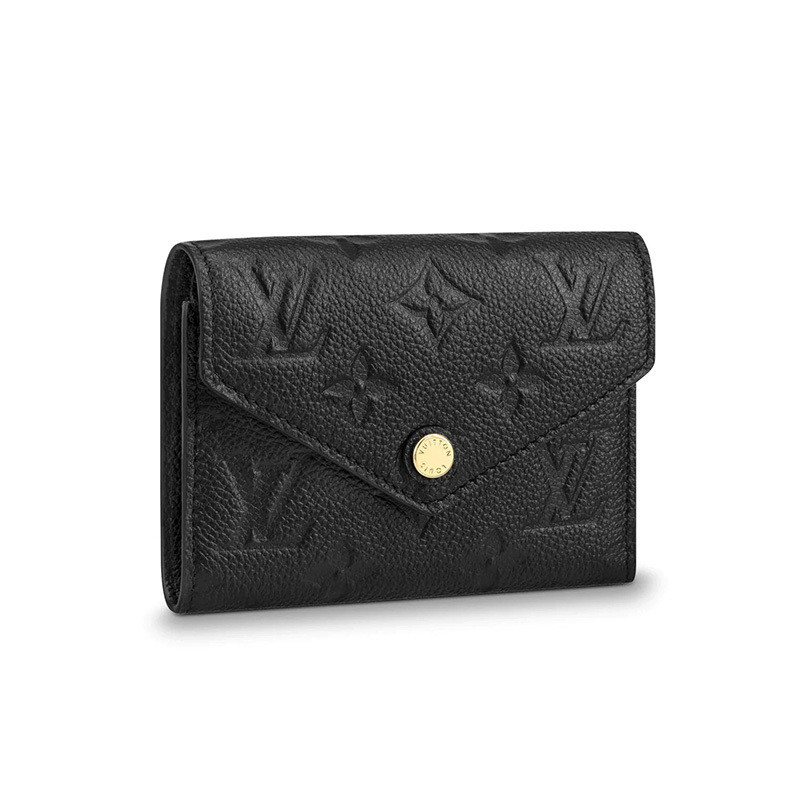 Louis Vuitton LV Women 's Bag VICTORINE Old Flower Short Wallet M64060