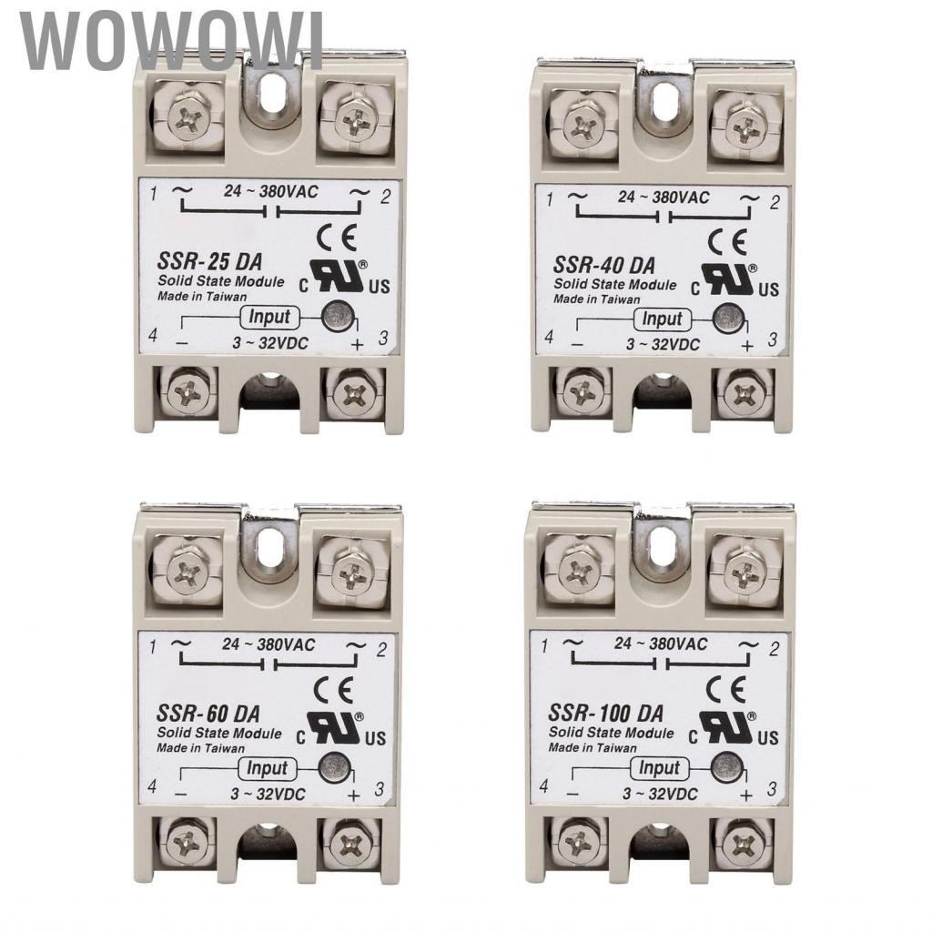 Wowowi Single Phase Solid State Relay Low Noise No Spark Module for Power Control Application