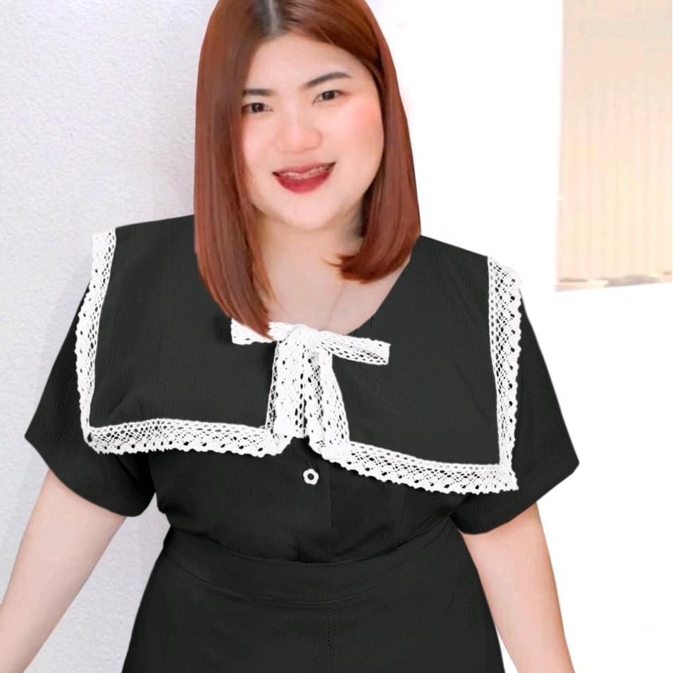 ชุดเซ็ท ผ้าครัช รุ่น square lace อก 42-48" นิ้ว