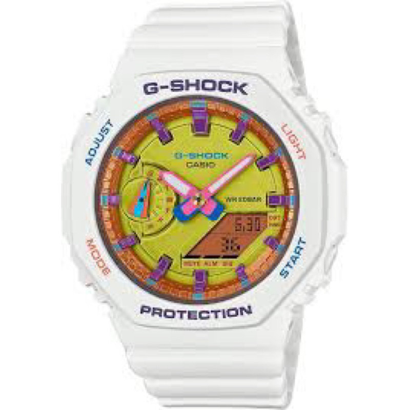 G-shock GA-2100 GMA-S2100BS-7A TMJ WHITE BRIGHT SUMMER นาฬิกาผู้ชายและผู้หญิงกีฬากันน้ําและกันกระแทก