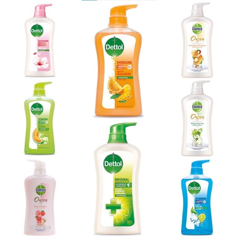 Dettol เดทตอล ครีมอาบน้ำหัวปั๊ม ขนาด 450-500 มล.
