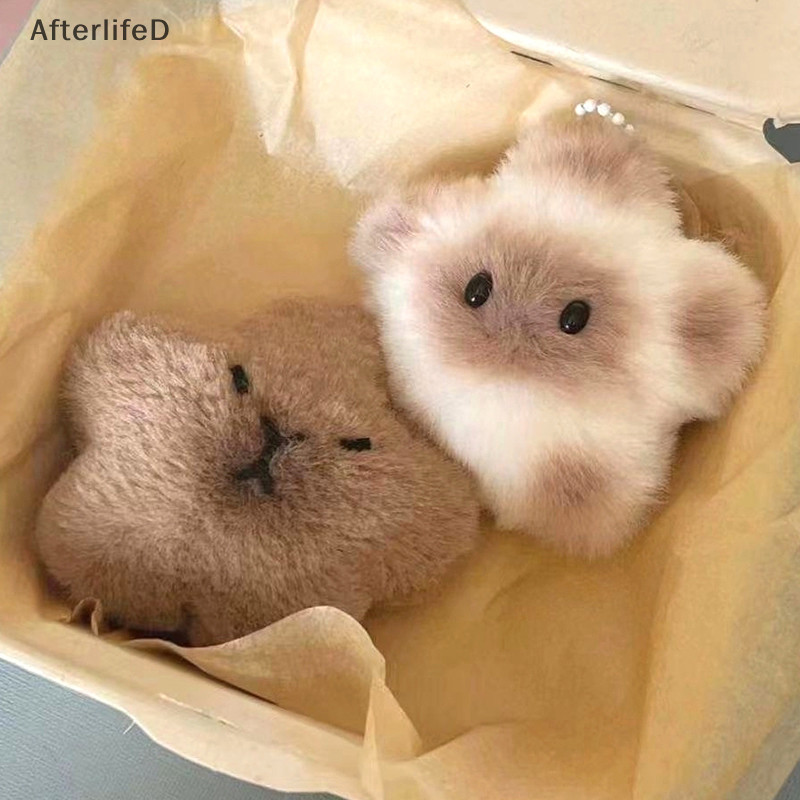 Af Capybara ตุ๊กตาตุ๊กตา Star Squeak ของเล่นการ์ตูน Star พวงกุญแจจี้นุ่มยัดตุ๊กตากระเป๋าเป้สะพายหลังกระเป๋ารถ Key Ring Decor เด็กของขวัญ A
