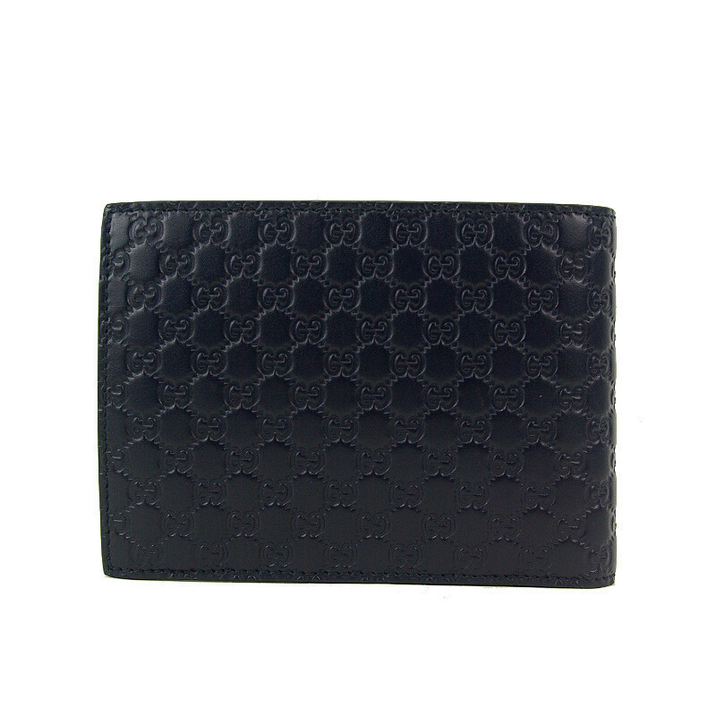 Gucci Gucci Wallet Solid Color Double G Pattern Men 's Short Zero Wallet Clip 367287