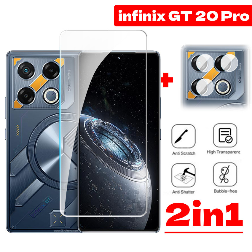 สําหรับ infinix GT 20 Pro GT20 20Pro 5G 2024 โทรศัพท์กระจกนิรภัยป้องกันหน้าจอกระจกป้องกันฟิล์มกล้อง GT20Pro infinixGT20Pro HD 9H โปร่งใสฝาครอบเลนส์ใส