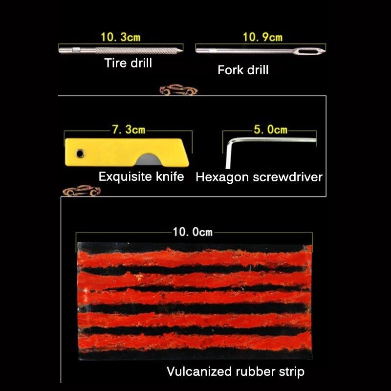MOTOX11pcs ชุดปะยาง ปะยางฉุกเฉิน เข็มปะยาง ชุดเข็มปะยาง ชุดซ่อมยางรถยนต์ชุดปะยางรถยนต์ - รูปที่ 5