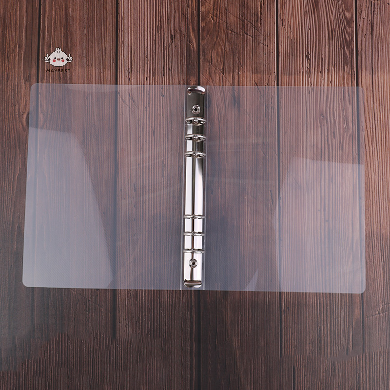 {maybest} แฟ้ม pp สิ่งทอลายทแยงโปร่งใสสร้างสรรค์ a6 a5 โฟลเดอร์เก้ารู b5 หกรู {TH}