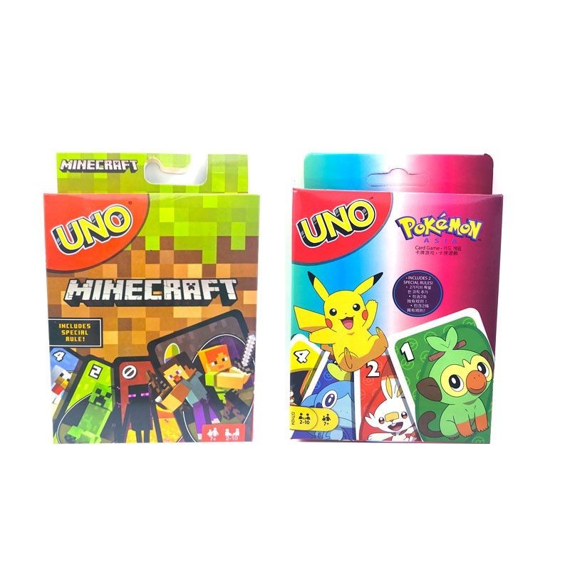Pokémon Pikachu, การ์ด Minecraft UNO การ์ด UNO การ์ด UNO การ์ด UNO20240531