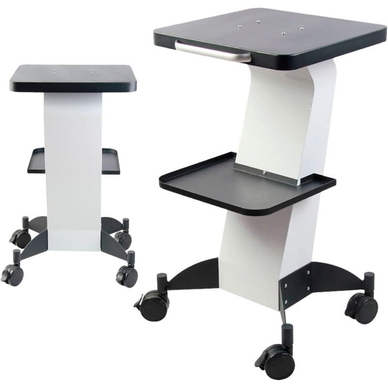 Beauty Trolley Salon Rolling Cart – a White Color Moveable Esthetician Machine C