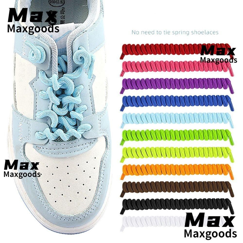 Maxg No Tie Shoelaces, Curly Creative Spring Shoe Laces, อุปกรณ ์ เสริม Anti-fall Elastic รองเท ้ าเด ็ ก Laces