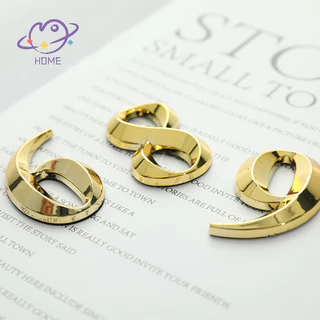 [mayhome] 1 ชิ้นความสูง 5 ซม.Golden Home สติกเกอร์ที่อยู่ประตูป้ายทอง Modern House Number {TH}