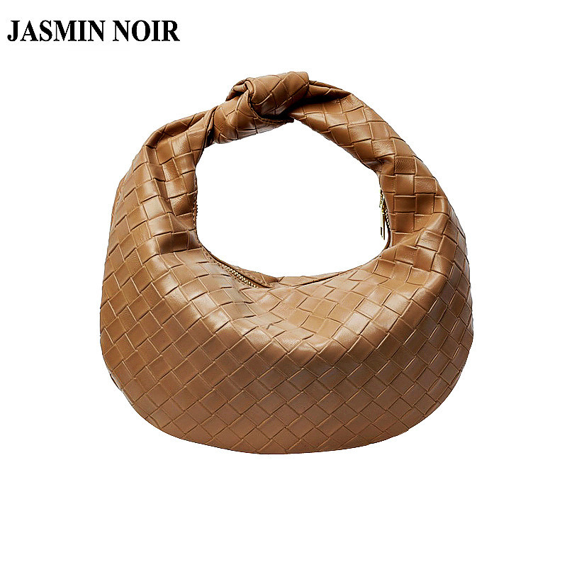 Jasmin NOIR PU Leather Pleated Womens Handbag Casual Sling Bag Saddle Tote