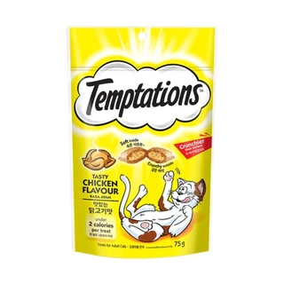 Temptations ขนมแมวสอดไส้ เทมเทชั่นส์ กรอบนอกนุ่มใน ขนาด 75 กรัม